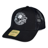 Kšiltovka FINAL "PUNKROCK" snapback trucker- recykled polyester, černá, vyšívaná