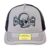 Kšiltovka FINAL "666%" snapback trucker- recykled polyester, šedo černá, vyšívaná