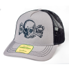Kšiltovka FINAL "666%" snapback trucker- recykled polyester, šedo černá, vyšívaná