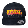 Kšiltovka FINAL "FLAME" snapback trucker, tisk, černá