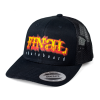 Kšiltovka FINAL "FLAME" snapback trucker, tisk, černá