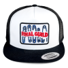 Kšiltovka FINAL s nášivkou "SICHER" snapback trucker, černobílá