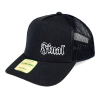 Kšiltovka FINAL "MINI LOGO" snapback trucker- recykled polyester, černá, vyšívaná