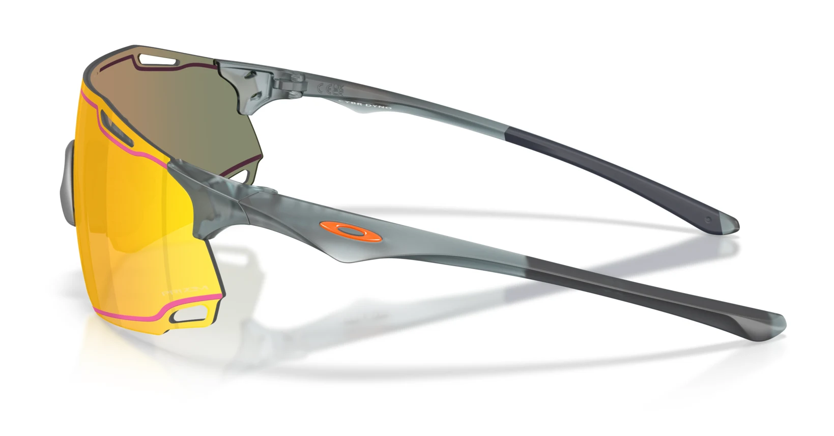 Oakley CYBR Dyno Matte Crystal Black / PRIZM Ruby, boční pohled