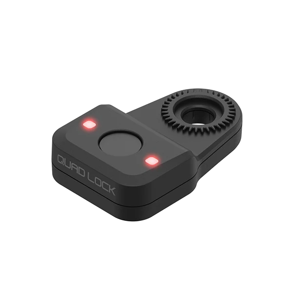 Alarm a lokátor Quad Lock Bike Alarm and Finder s čidlem otisku prstu a červenými kontrolkami