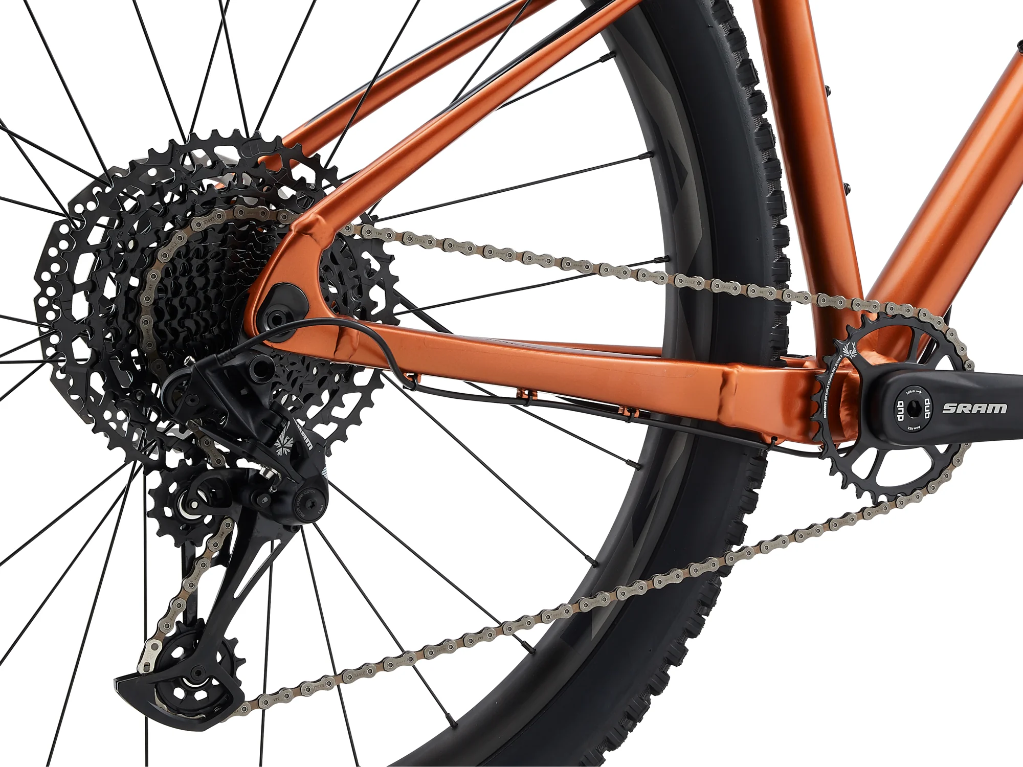 Kazeta, přehazovačka a kliky SRAM Eagle na kole Giant Fathom 29 1