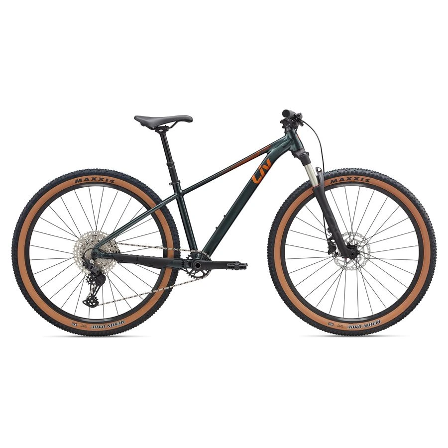 Liv Tempt 29 0 v barvě Asphalt Green z boku