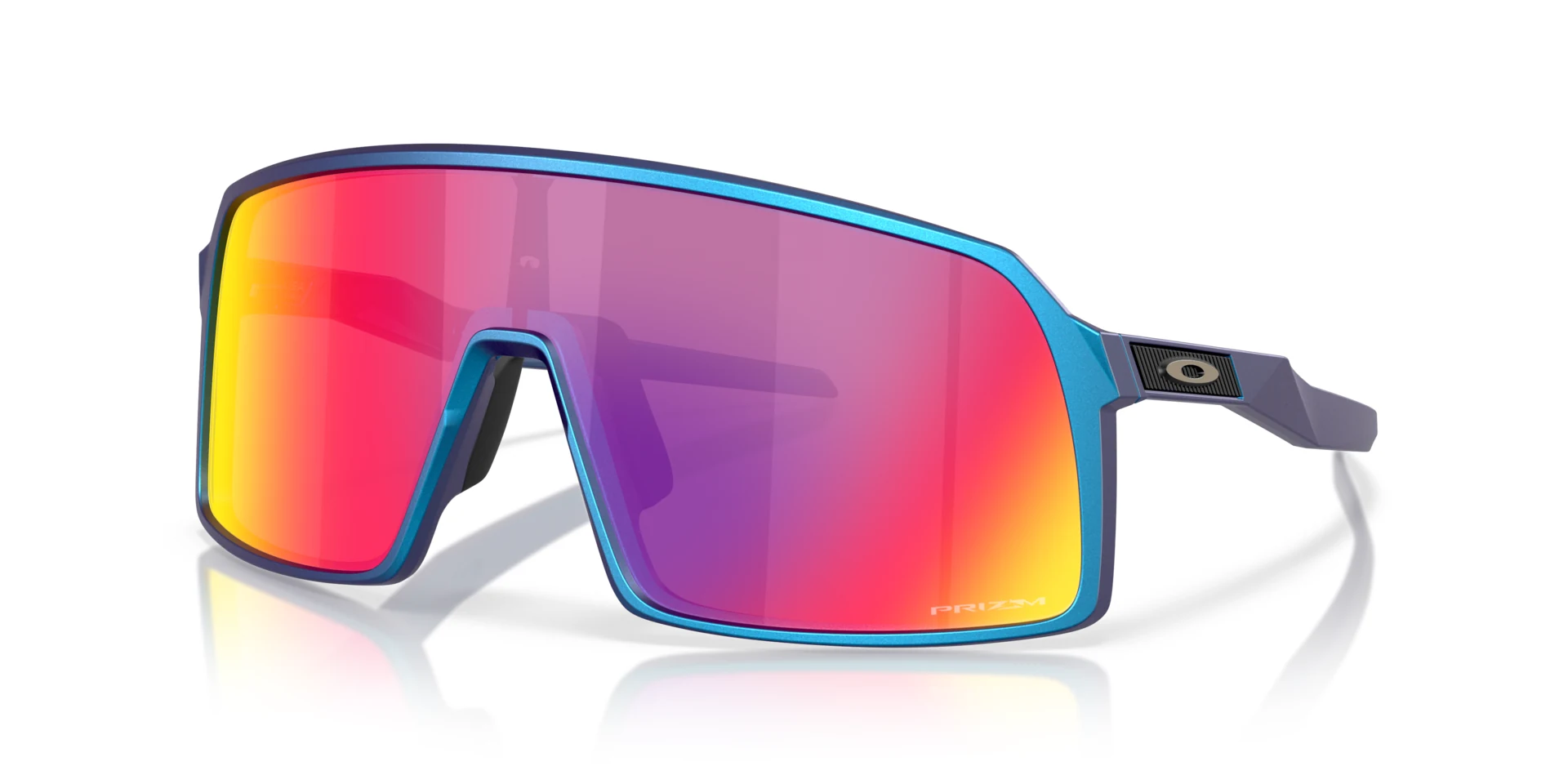 Oakley Sutro Matte Cyan/Blue Colorshift / PRIZM Road, pohled šikmo zepředu