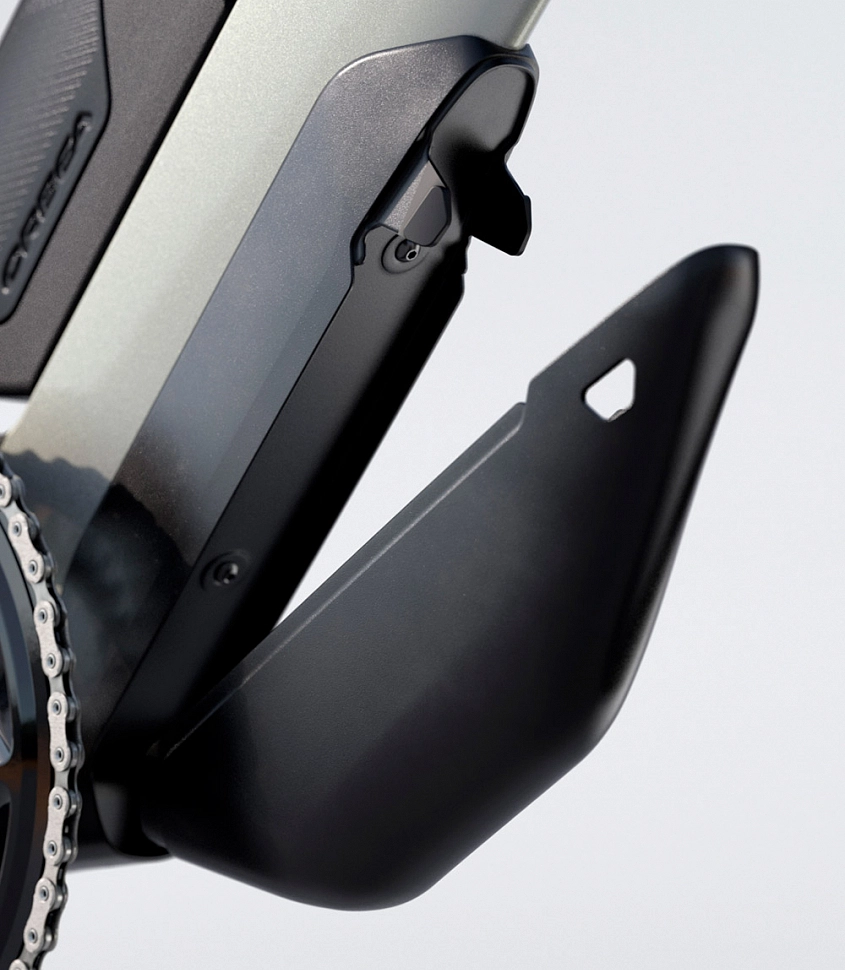 Integrovaný box na nářadí na rámu Orbea Orca Aero