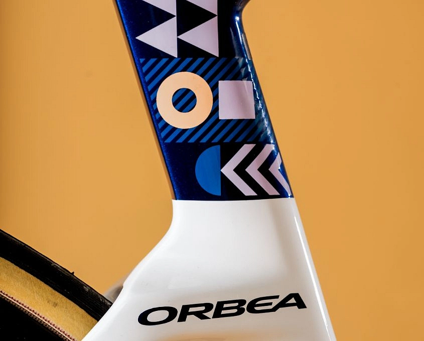 Detail rámu Orbea s individuálním lakem MyO