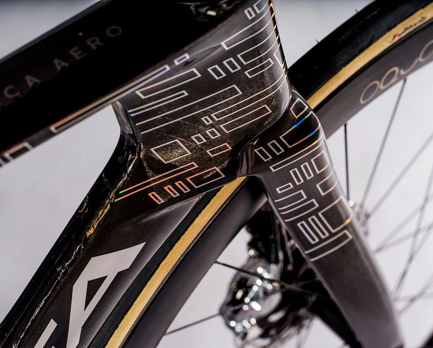 Detail rámu Orbea Orca Aero s individuálním lakem MyO