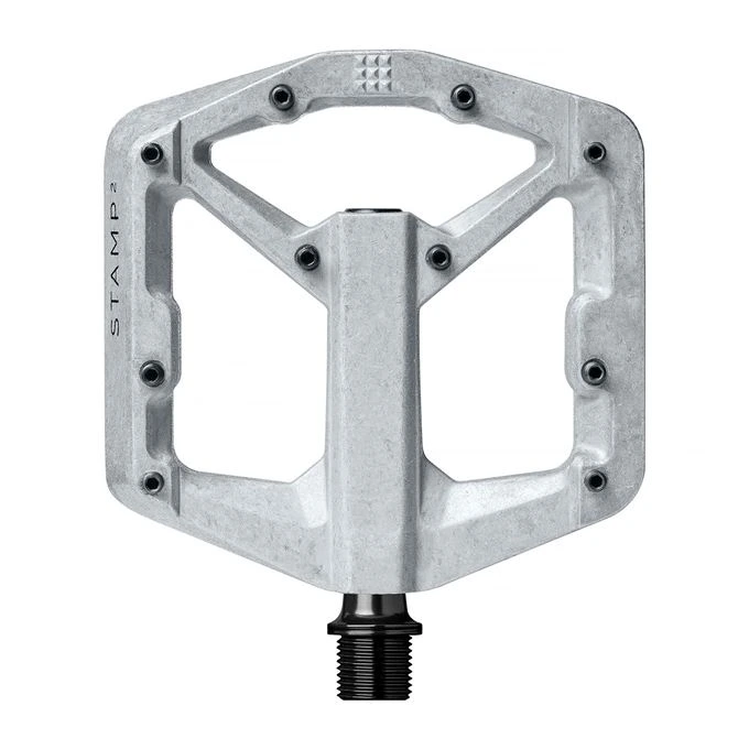 Platformové pedály Crankbrothers Stamp 2 v provedení Raw Silver