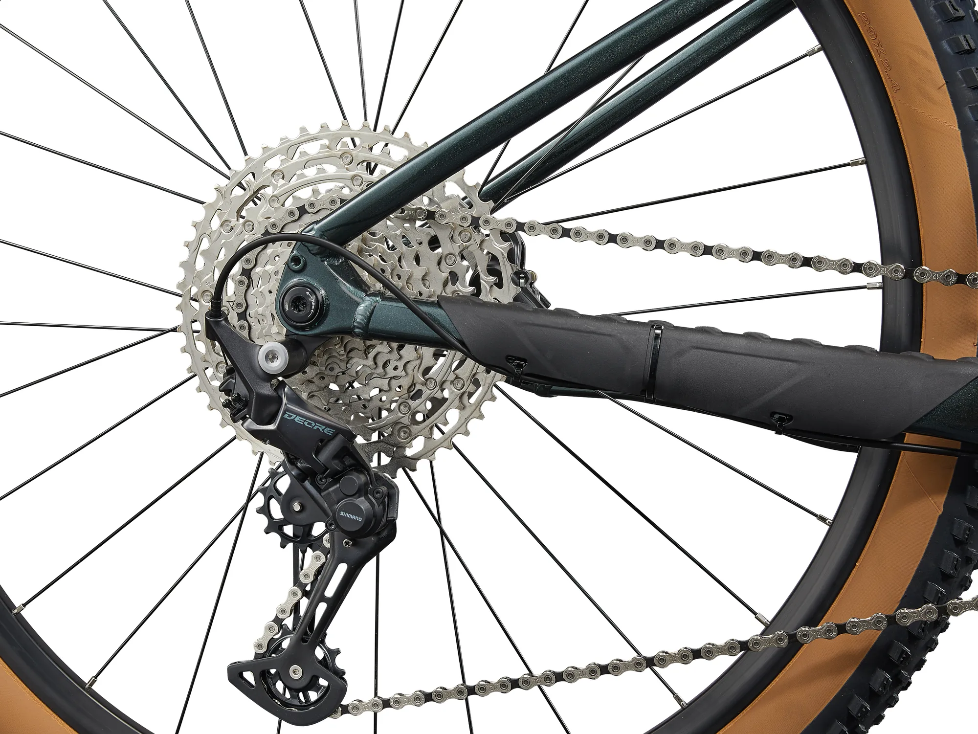 Přehazovačka Shimano Deore a dvanáctirychlostní kazeta na kole Liv Tempt 29 0