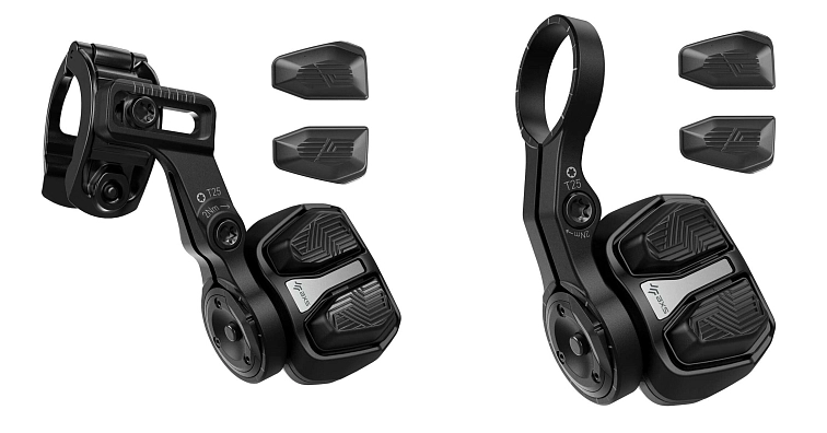 Ovladač SRAM AXS Pod Ultimate ve dvou provedeních uchycení s vyměnitelnými hmatníky