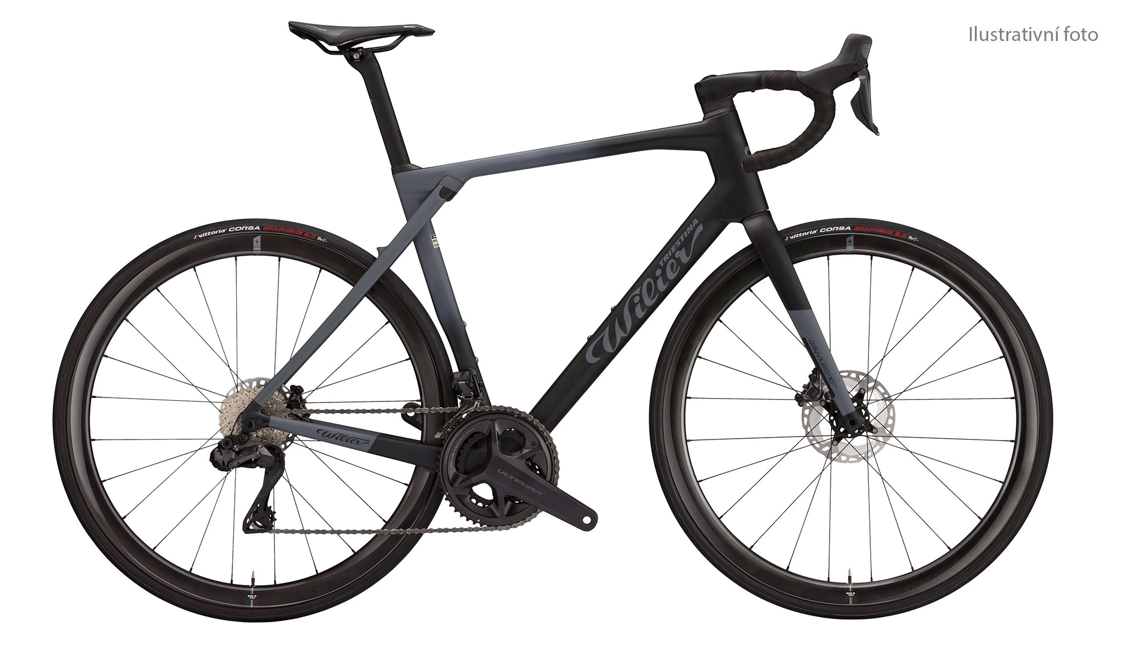 Wilier Granturismo SLR v barvě Black z boku