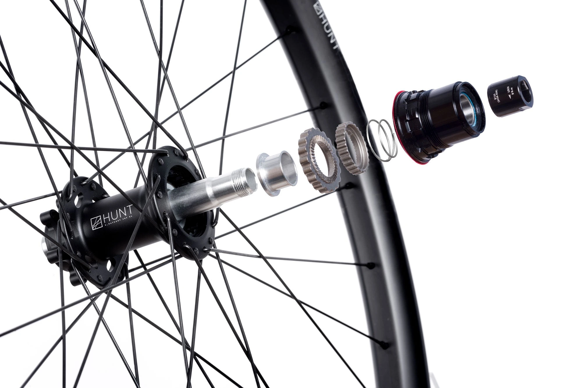 Detail náboje HUNT Enduro V3 Mullet MTB