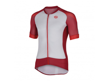 Dres Castelli Climber's 2.0 Jersey FZ, Červená