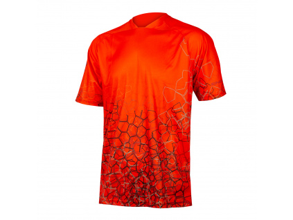 Endura Dres SingleTrack Print Tee LTD, Paprika