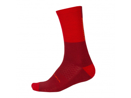 Zimní ponožky Endura BaaBaa Merino, Rezavě červená