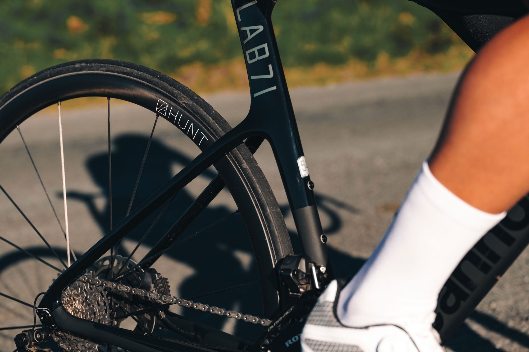 Detail zadního kola HUNT Hill Climb SL Disc Tubular