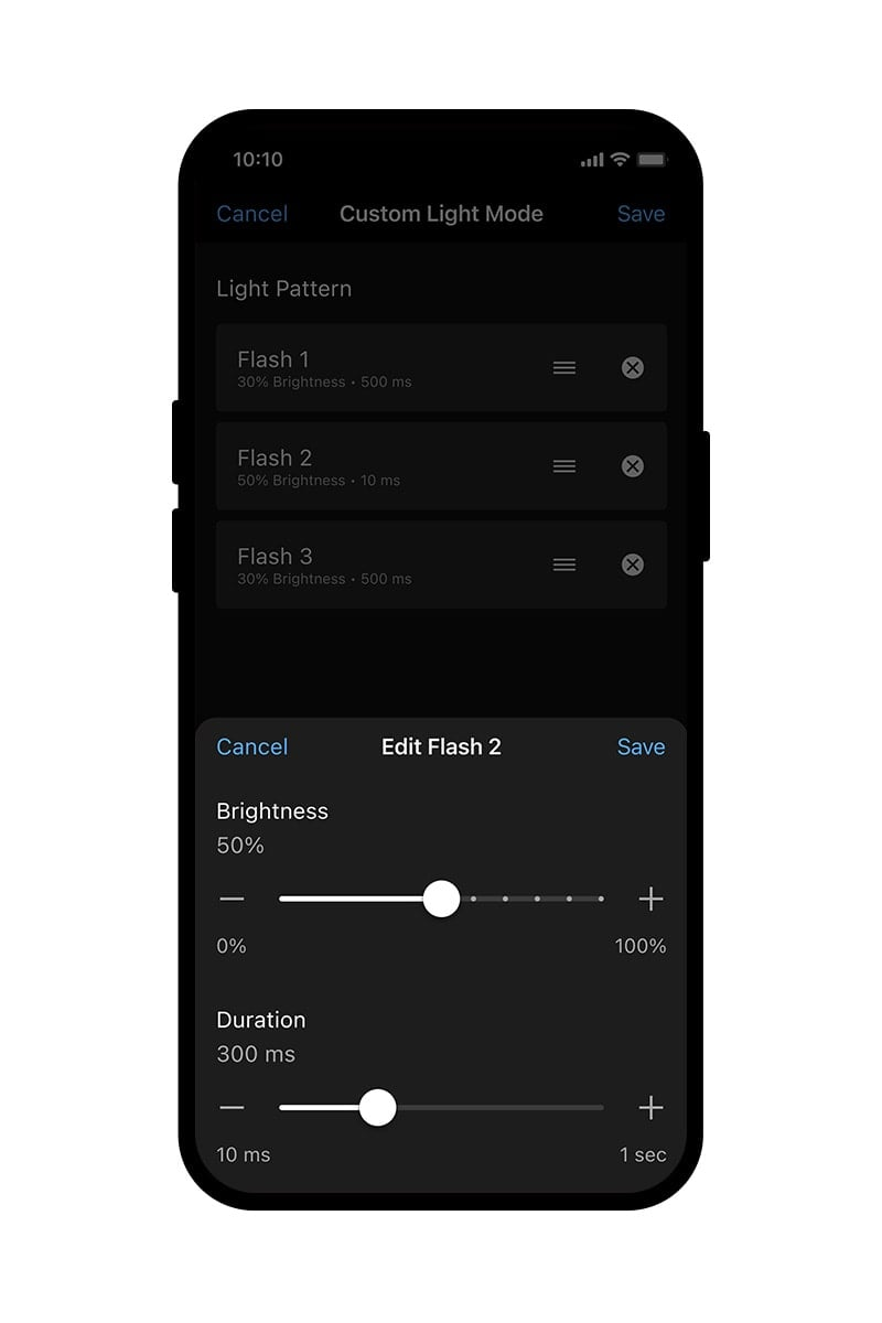 Mobilní aplikace Garmin Varia pro konfiguraci radaru