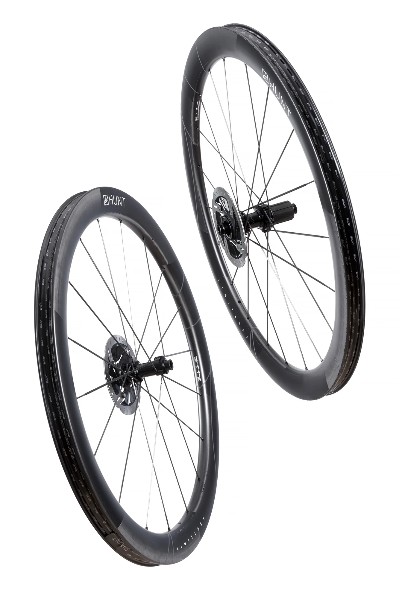 Zapletená kola HUNT SUB50 Limitless UD Carbon Spoke Disc