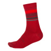 Endura Ponožky Merino Stripe, Červená