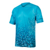 Endura Dres SingleTrack Print Tee LTD, Modrá Eletric