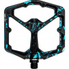 Pedály Crankbrothers Stamp 7, Splatter Paint Blue