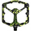 Pedály Crankbrothers Stamp 7, Splatter Paint Lime Green