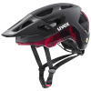 Helma Uvex React MIPS, Black / Ruby Red Matt