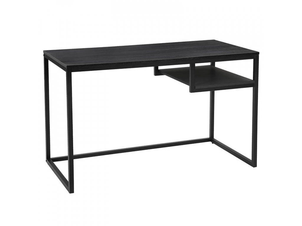 Moderní počítačový stůl v černé barvě