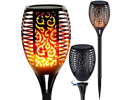 Solární lampa s lucernou Pochodeň LED P60013