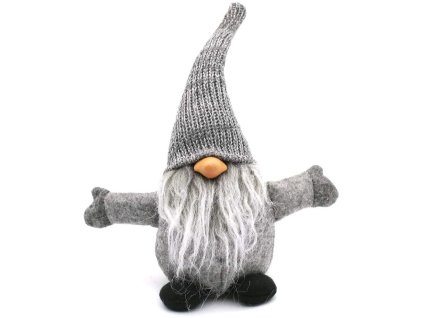 Vánoční skřítek 35cm YX045 GREY