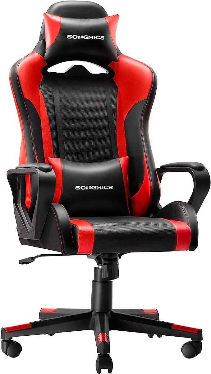 Počítačová židle černo-červená