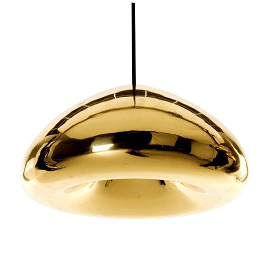Zrcadlová skleněná závěsná stropní lampa APP323-1CP zlatá