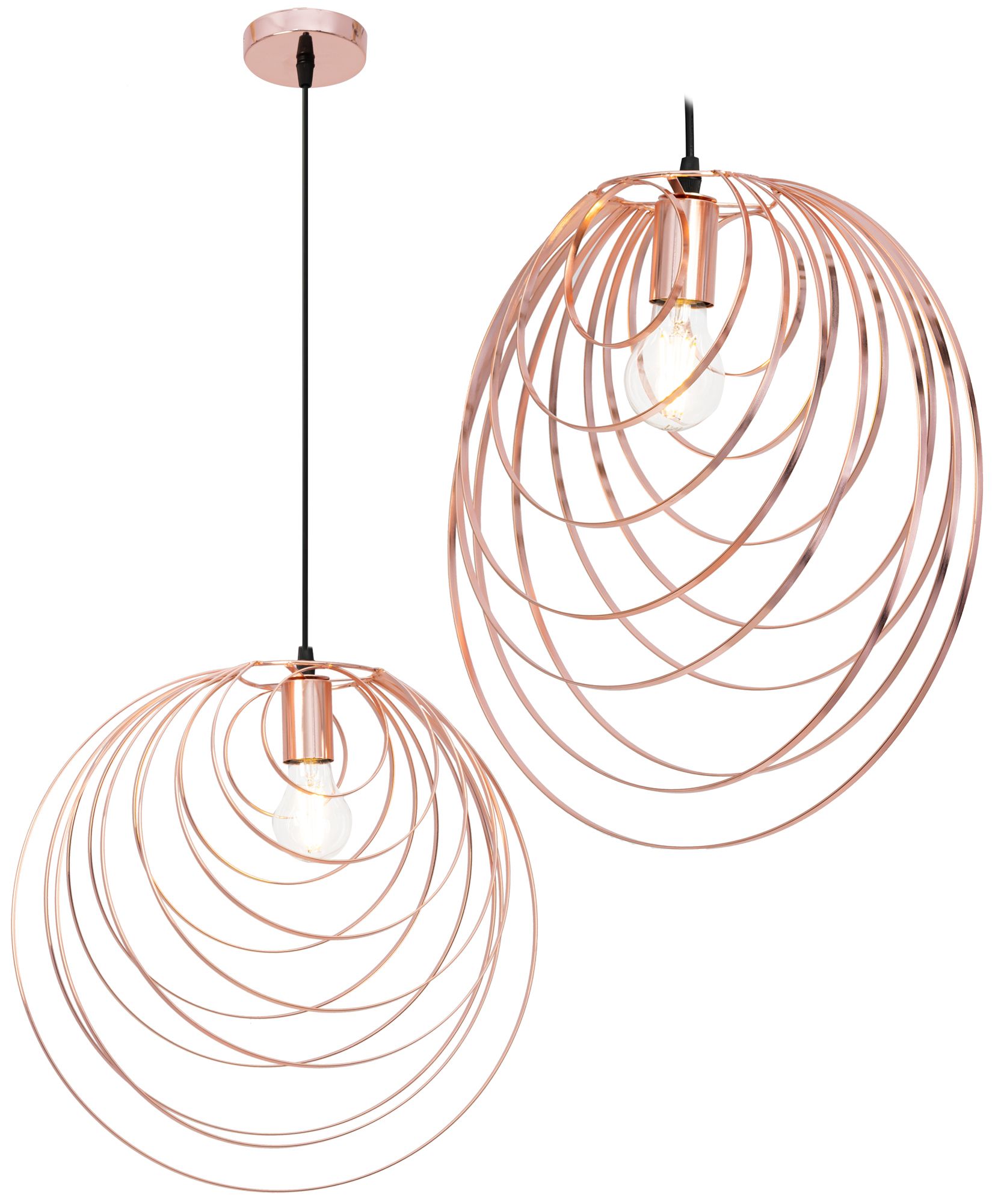 Geometrická stropní lampa ROSE GOLD APP427-1CP