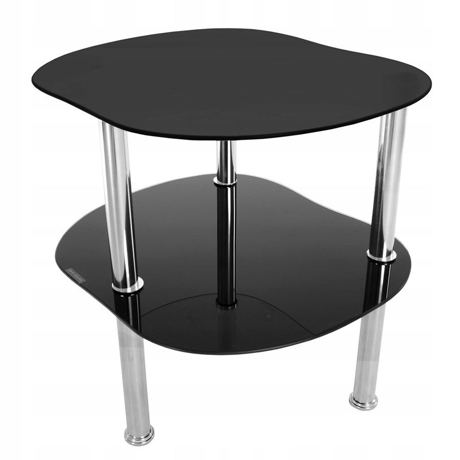 Skleněný konferenční stolek černý