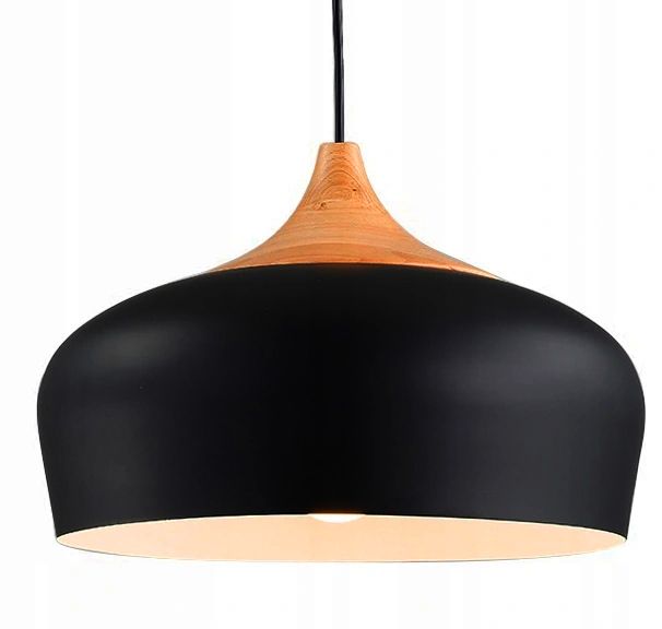 Samostatná závěsná stropní lampa Bari Black