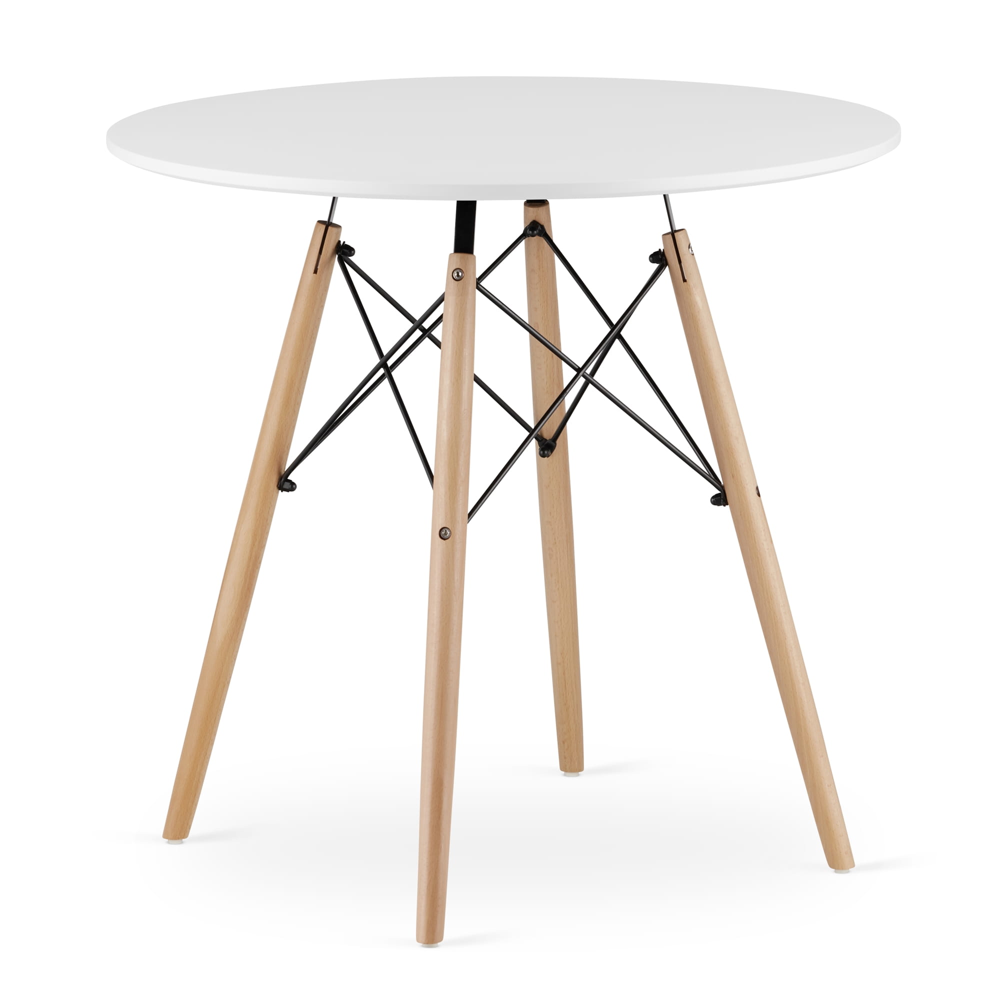 Stůl TODI okrouhlý 80cm - bílý