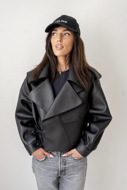 Sofi Leather Jacket - BLACK