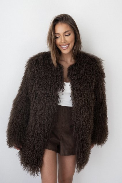 Mongolian Coat Classic 70 - CHOCOLATE  MONGOLSKÁ OVCE