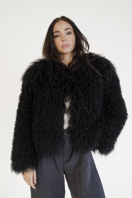 Mongolian Coat Classic 55 - BLACK
