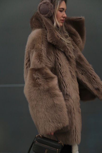 Shearling Jacket Elis - HONEY BEIGE  TOSCANA