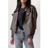 Sofi Leather Jacket - CHOCOLATE