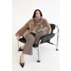 Oboustranná shearling bunda Helene - TAWNY BROWN  TOSCANA