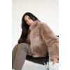 Oboustranná shearling bunda Helene - TAWNY BROWN  TOSCANA