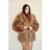 Fur Coat Josephine - MOCHA MOUSSE  FOX FUR