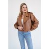 Leather Jacekt Sofi II - HAZELNUT