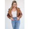 Leather Jacekt Sofi II - HAZELNUT